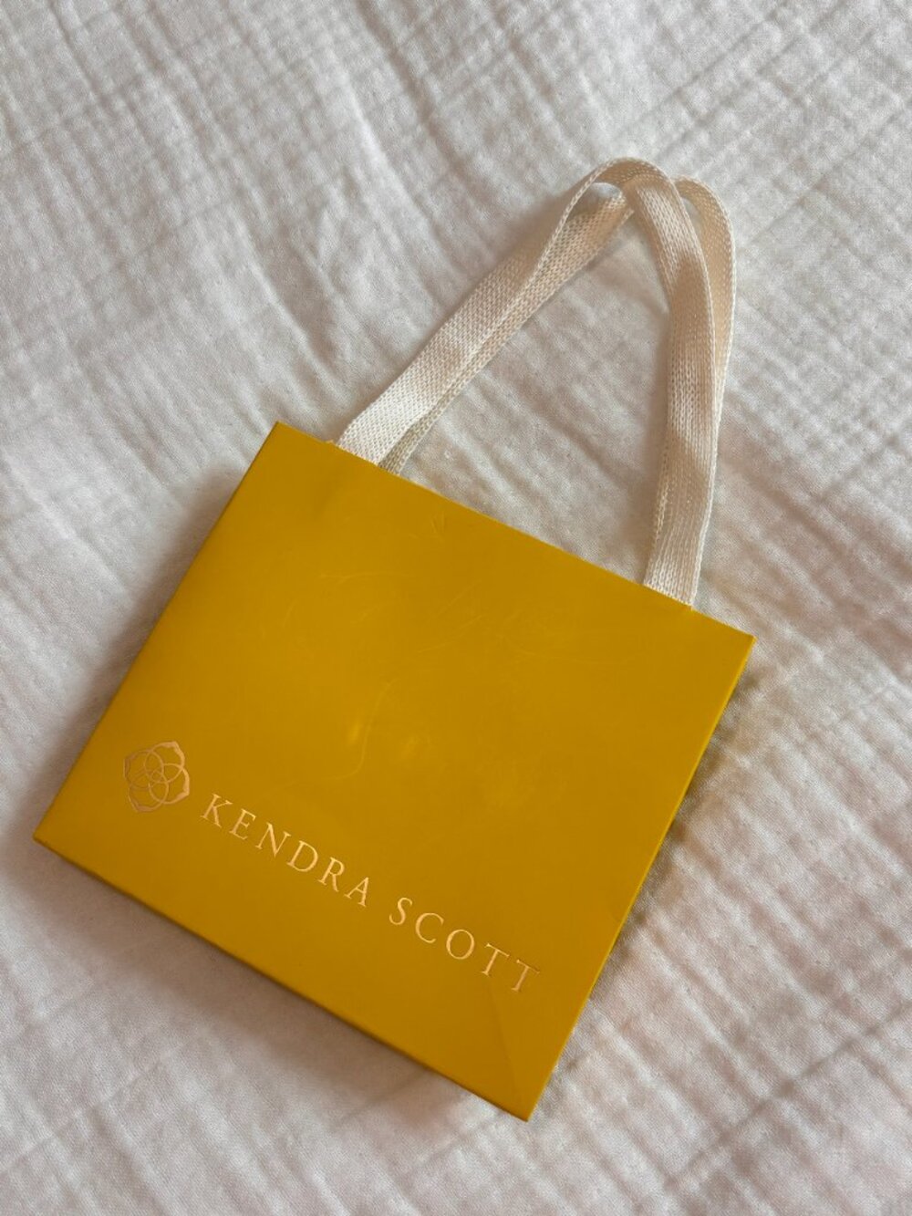 Kendra Scott Yellow Mini Gift Bag
